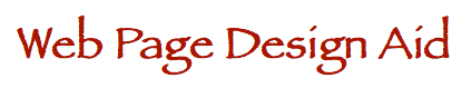 Web Page Design Aid